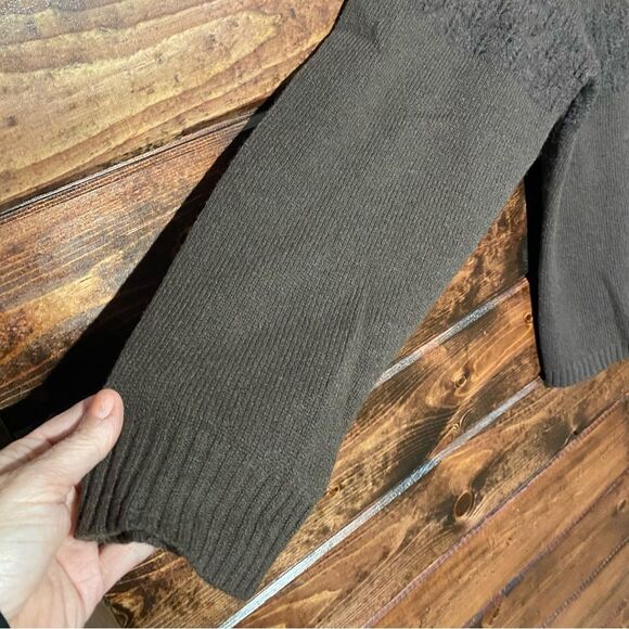 Woolrich Lambs Wool Brown Embroidered Button Up Sweater Women's Size XLP - Picture 8 of 14